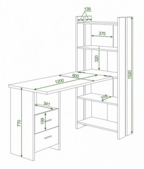 Стол компьютерный Домино Lite СТЛ-ОВ+С120Прям+ТЯЛ в Невьянске - nevyansk.mebel24.online | фото 2