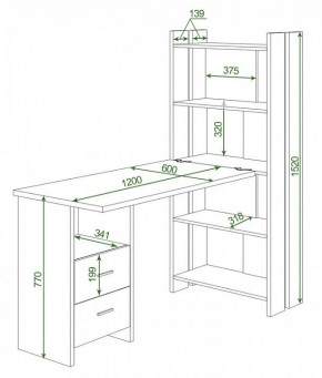 Стол компьютерный Домино Lite СТЛ-ОВ+С120Р в Невьянске - nevyansk.mebel24.online | фото 2