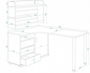 Стол компьютерный Домино нельсон СР-145М в Невьянске - nevyansk.mebel24.online | фото 2