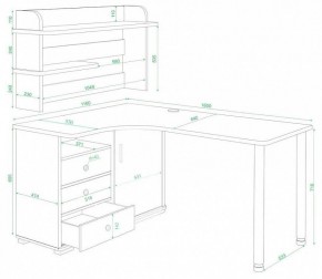 Стол компьютерный Домино нельсон СР-165М в Невьянске - nevyansk.mebel24.online | фото 2