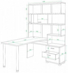 Стол компьютерный Домино нельсон СР-420/130 в Невьянске - nevyansk.mebel24.online | фото 2