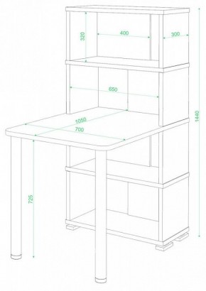 Стол компьютерный Домино СБ-10М/4 в Невьянске - nevyansk.mebel24.online | фото 2