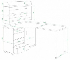 Стол компьютерный Домино СР-145М в Невьянске - nevyansk.mebel24.online | фото 3