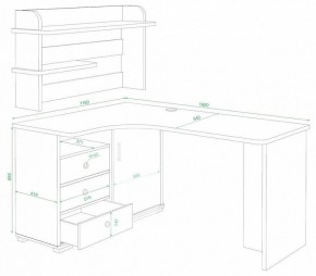 Стол компьютерный Домино СР-165 в Невьянске - nevyansk.mebel24.online | фото 3