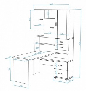 Стол компьютерный Домино СР-620/140 в Невьянске - nevyansk.mebel24.online | фото 3