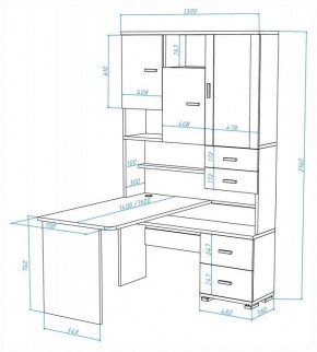 Стол компьютерный Домино СР-620-160 в Невьянске - nevyansk.mebel24.online | фото 2