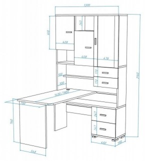 Стол компьютерный Домино СР-620/180 в Невьянске - nevyansk.mebel24.online | фото 2