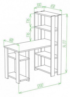 Стол компьютерный Slim СТН-145/120 в Невьянске - nevyansk.mebel24.online | фото 2