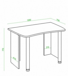 Стол офисный Домино Лайт СКЛ-Софт120 в Невьянске - nevyansk.mebel24.online | фото 3