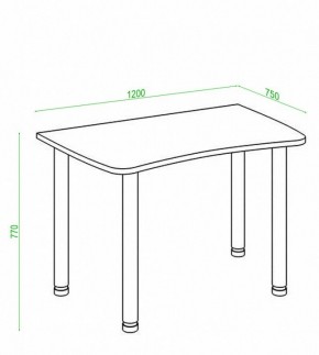 Стол офисный Домино Лайт СКЛ-Софт120МО в Невьянске - nevyansk.mebel24.online | фото 2