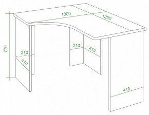 Стол письменный Домино Lite СКЛ-Угл120 в Невьянске - nevyansk.mebel24.online | фото 4