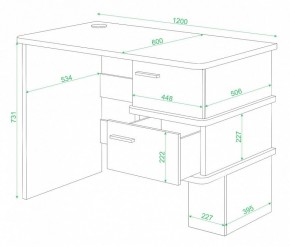 Стол письменный Домино СД-15 в Невьянске - nevyansk.mebel24.online | фото 2