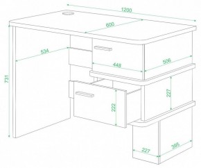 Стол письменный Домино СД-15 С в Невьянске - nevyansk.mebel24.online | фото 2