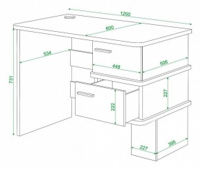 Стол письменный Домино СД-15С в Невьянске - nevyansk.mebel24.online | фото 4