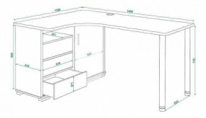 Стол письменный Домино СР-145СМ в Невьянске - nevyansk.mebel24.online | фото 5