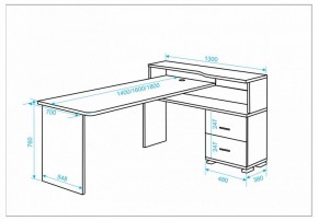 Стол письменный Домино СР-620/160 C в Невьянске - nevyansk.mebel24.online | фото 2