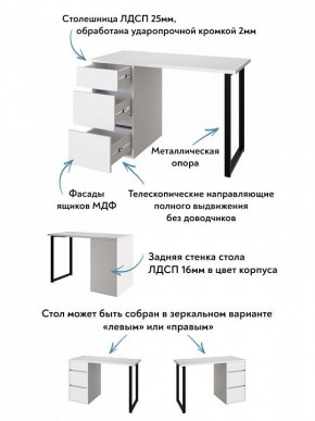 Стол письменный Эконом стандарт С-401 в Невьянске - nevyansk.mebel24.online | фото 6