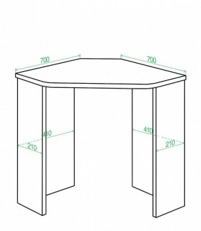 Стол письменный Нельсон Lite СКЛ-Угл70 в Невьянске - nevyansk.mebel24.online | фото 2