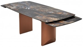 Стол ПУАНТО 200 TITANIUM LAWA NERO, керамика / МЕДЬ каркас М-City в Невьянске - nevyansk.mebel24.online | фото 11