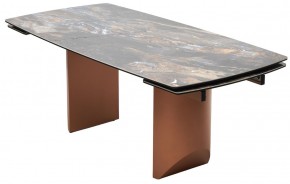 Стол ПУАНТО 200 TITANIUM LAWA NERO, керамика / МЕДЬ каркас М-City в Невьянске - nevyansk.mebel24.online | фото 8