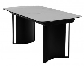 Стол RASMUS 160 TL-45 Белый мрамор, испанская керамика / черный каркас, ®DISAUR в Невьянске - nevyansk.mebel24.online | фото 1