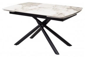 Стол RIVOLI 140 GLOSS LUXURY PANDORA SOLID CERAMIC / BLACK, ®DISAUR в Невьянске - nevyansk.mebel24.online | фото 1
