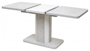 Стол STORK 120 Белый бетон/ Белый М-City в Невьянске - nevyansk.mebel24.online | фото 3