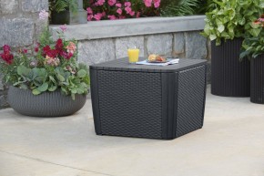 Стол-сундук Лузон Плюс (Luzon Plus Flat Wicker), графит в Невьянске - nevyansk.mebel24.online | фото 1
