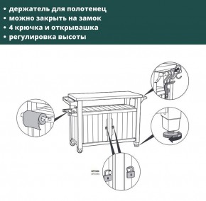 Столик для барбекю 207 Л (Unity XL 207L) в Невьянске - nevyansk.mebel24.online | фото 9