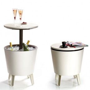 Столик-холодильник COOL BAR крем-шоколад в Невьянске - nevyansk.mebel24.online | фото 1