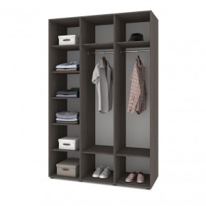 СТОУН С31 Шкаф 3-х створчатый (камень темный/ирландский дуб) в Невьянске - nevyansk.mebel24.online | фото 3