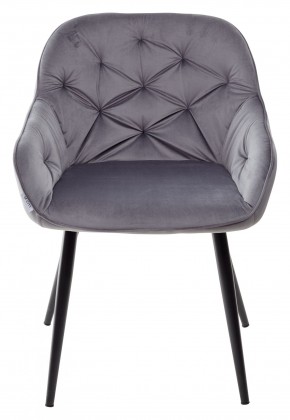 Стул BREEZE BLUVEL-14 GREY, велюр / черный каркас М-City в Невьянске - nevyansk.mebel24.online | фото 5