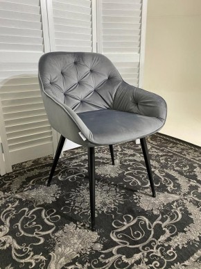 Стул BREEZE BLUVEL-14 GREY, велюр / черный каркас М-City в Невьянске - nevyansk.mebel24.online | фото 6