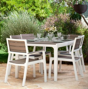Стул c подлокотниками Гармония (Harmony armchair) белый-капучино в Невьянске - nevyansk.mebel24.online | фото 3