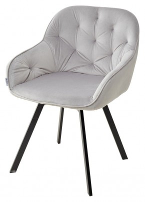 Стул GALE 360 град. поворот. BLUVEL-03 LIGHT GREY, велюр/ черный каркас, М-City в Невьянске - nevyansk.mebel24.online | фото 1