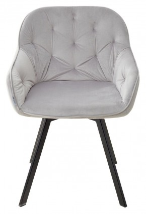 Стул GALE 360 град. поворот. BLUVEL-03 LIGHT GREY, велюр/ черный каркас, М-City в Невьянске - nevyansk.mebel24.online | фото 3