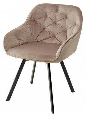 Стул GALE 360 град. поворот. BLUVEL-40 BEIGE, велюр/ черный каркас, М-City в Невьянске - nevyansk.mebel24.online | фото 1