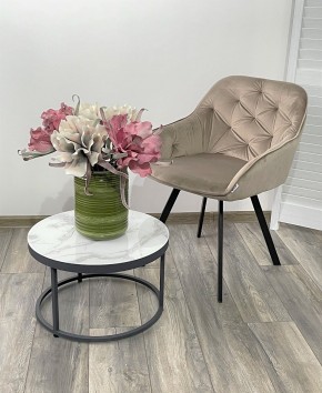 Стул GALE 360 град. поворот. BLUVEL-40 BEIGE, велюр/ черный каркас, М-City в Невьянске - nevyansk.mebel24.online | фото 2
