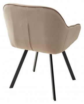 Стул GALE 360 град. поворот. BLUVEL-40 BEIGE, велюр/ черный каркас, М-City в Невьянске - nevyansk.mebel24.online | фото 4