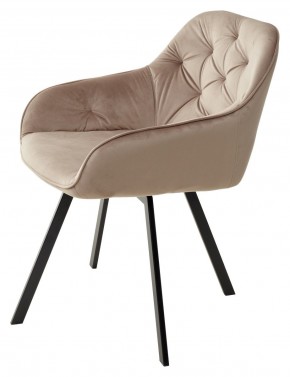 Стул GALE 360 град. поворот. BLUVEL-40 BEIGE, велюр/ черный каркас, М-City в Невьянске - nevyansk.mebel24.online | фото 5