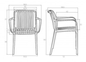 Стул обеденный DOBRIN WALTER ARM, черный (B-03) в Невьянске - nevyansk.mebel24.online | фото 7