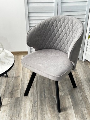 Стул SKAT 360 град. поворот. B22 Серый, велюр / черный каркас, М-City в Невьянске - nevyansk.mebel24.online | фото 3