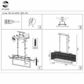 Светильник на штанге ST-Luce Mira SL1632.203.05 в Невьянске - nevyansk.mebel24.online | фото 6