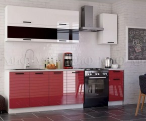 ТЕХНО-3 Кухонный гарнитур 2,0 м Компоновка №2 в Невьянске - nevyansk.mebel24.online | фото 2