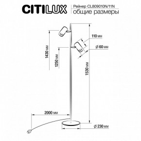 Торшер Citilux Twin CL809010N в Невьянске - nevyansk.mebel24.online | фото 5
