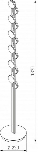 Торшер Eurosvet Tapioca 90332/12 черный в Невьянске - nevyansk.mebel24.online | фото 4