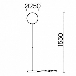 Торшер Maytoni Ring MOD013FL-01W в Невьянске - nevyansk.mebel24.online | фото 3
