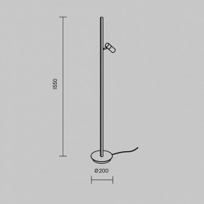 Торшер Maytoni Thin MOD395FL-L28BS3K в Невьянске - nevyansk.mebel24.online | фото 4