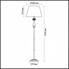 Торшер Odeon Light Gaellori 3393/1F в Невьянске - nevyansk.mebel24.online | фото 3