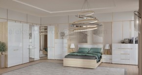 ТРИО Спальный гарнитур (модульный) сонома/белый в Невьянске - nevyansk.mebel24.online | фото
